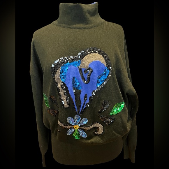 Vintage Escada by Margaretha Ley sequin sweater - Picture 4 of 15